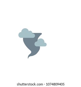 Vector tornado icon. Tornado illustration