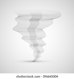 Vector tornado. Natural disaster.
