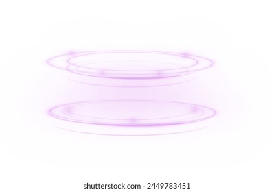 Vector tornado pink, winter whirlwind , light funnel, swirling pink lines light. Light white Twirl. Curve light effect of white line. Png.