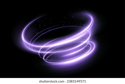  Vector de tornado blanco, invierno torbellino blanco , embudo ligero blanco , reluciente líneas blancas. Elemento de diseño festivo. Vector png.