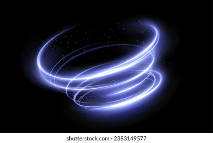  Vector tornado white, winter whirlwind white , light funnel white , swirling white lines light. Festive design element. Vector png.