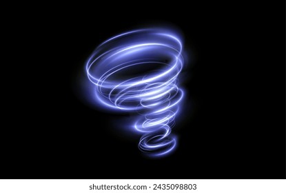 Vector tornado white, winter whirlwind white , light funnel white , swirling white lines light. Festive design element. Vector png.	
