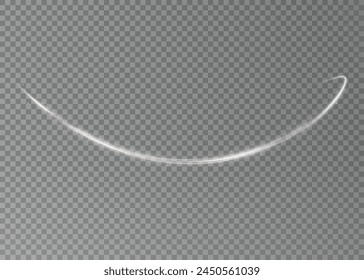 Vector tornado white, winter whirlwind , light funnel white , swirling lines light. Light white Twirl. Curve light effect of line. Png.	
