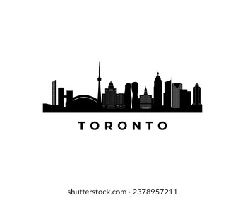 Vector Toronto skyline. Travel Toronto famous landmarks. Business and tourism concept for presentation, banner, web site.