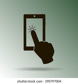 Vector touch screen smartphone icon