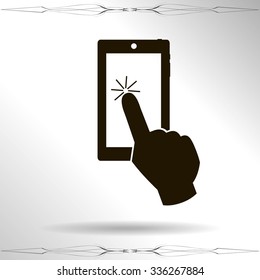 Vector touch screen smartphone icon