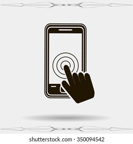 Vector touch screen smartphone icon