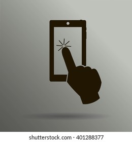 Vector touch screen smartphone icon