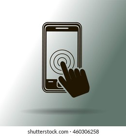 Vector touch screen smartphone icon