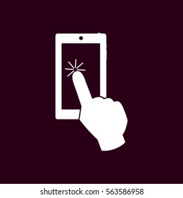 Vector touch screen smartphone icon