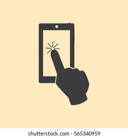 Vector touch screen smartphone icon
