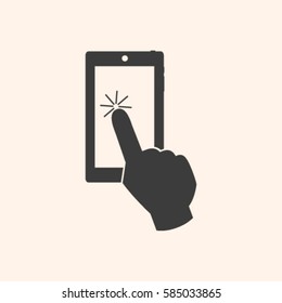 Vector touch screen smartphone icon