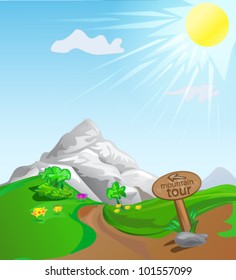 vector tour landscape