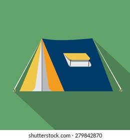 Vector Tourist Tent Icon
