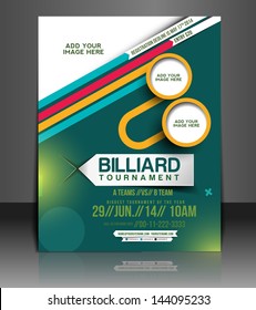 Vector Tournament Brochure, Flyer, Magazine Cover & Poster Template