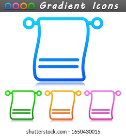 Vector towel symbol icon design