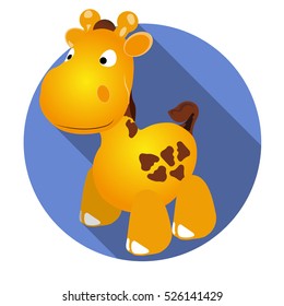 Vector toy giraffe