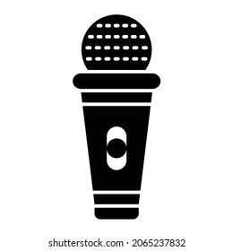 Vector Toy Mic Glyph Icon Design
