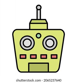 Vector Toy Remote Filled Outline Icon Design
