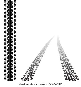 vector trace of the tyres