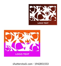 el trazado vectorial de la forma abstracta de papel pintado colorido, puede utilizarse como logotipo, marcas, mascotas, etc.