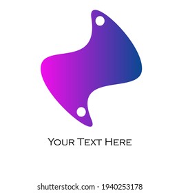 vector tracing of abstract double headed smooth shape , can used as logo, brands, mascots, etc