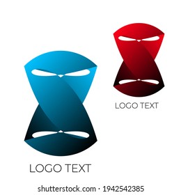 el trazado vectorial de la forma abstracta de búho de dos cabezas, puede utilizarse como logotipo, marcas, mascotas, etc.