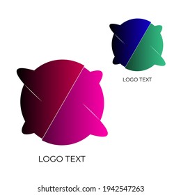 vector tracing of flat sliced balls abstract shape, can be used as logo, brands, mascots, etc.