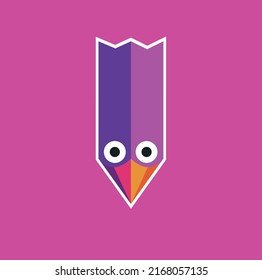 Vector tracing Funny pencil character design. Perfect for coloring, backgrounds, stickers, logos, symbol, icons and more