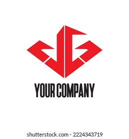 Vector Tracing of initial J and G. Can be used as Logo, Brands, Mascots, and Tatto. 