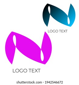 trazado vectorial de forma abstracta azul morado, puede utilizarse como logotipo, marcas, mascotas, etc.