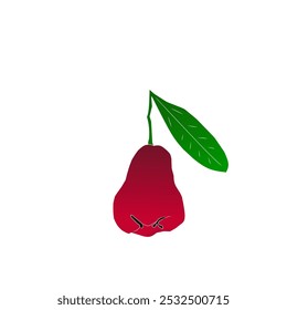 Vector que rastrea la guayaba de agua roja