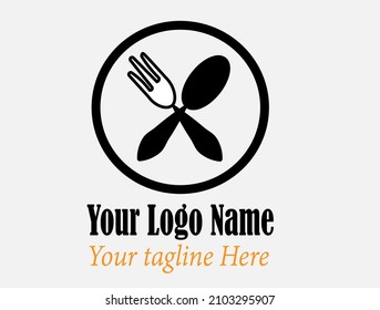 Vector Tracing of tableware in White and Black style. Can be used as Logo, Brands, Mascots, and Tatto.