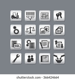 Vector tracing and warehouse icons