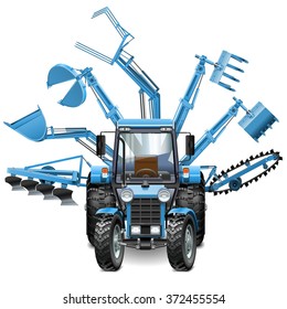 Vector Tractor Multi Equipment