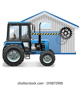 Vector Tractor Repair Concept