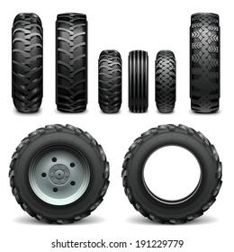 Vector Tractor Tires