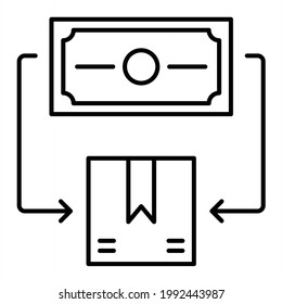 Vector Trade Outline Icon Design

