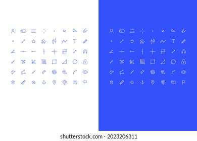 vector trading icons and charts
