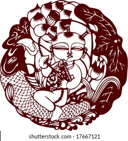 Vector of Traditional Artistic Chinese Pattern