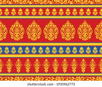 Vector traditional Asian paisley pattern design