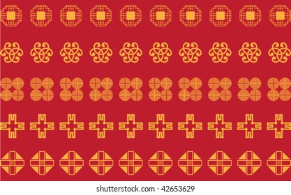 Vector of traditional border pattern