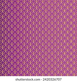 Vector traditional chinese fish scale seamless pattern asian sea wave luxury ornament.
