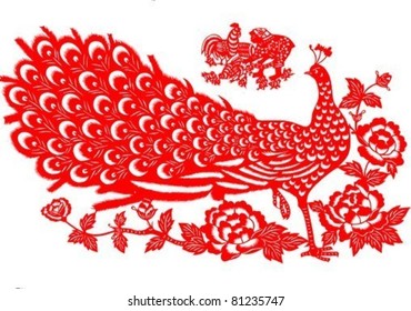 Vector of Traditional Chinese Paper-cut