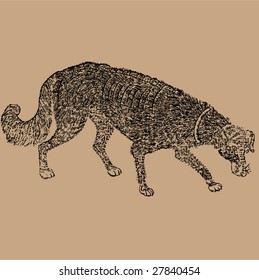 Vector of Traditional Chinese Stroke painting from Ming Dynasty