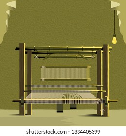 handloom machine clipart free