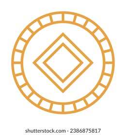 Vector traditional decorative round frame