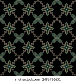 Vector traditional ethnic  pattern template with a beautiful and elegant natural color combination