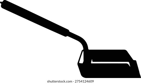 Vector Traditional garden scuffle hoe agricultural cultivation equipment black silhouette Illustration