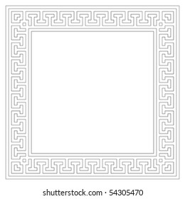 Vector traditional geometric frame design